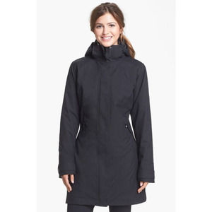 Patagonia Women's Vosque Full-Zip Waterproof Hooded Parka Jacket Black XL